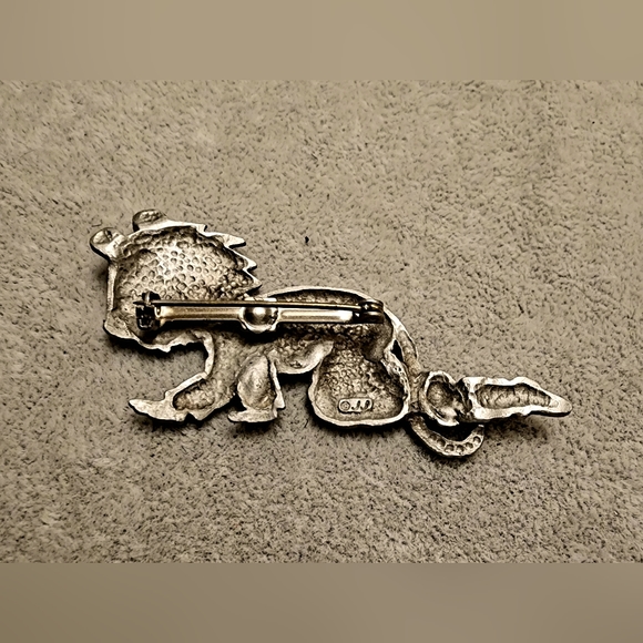 Vintage JJ pewter tone oversized costume tiger boy, funny, quirky, campy - Picture 5 of 5